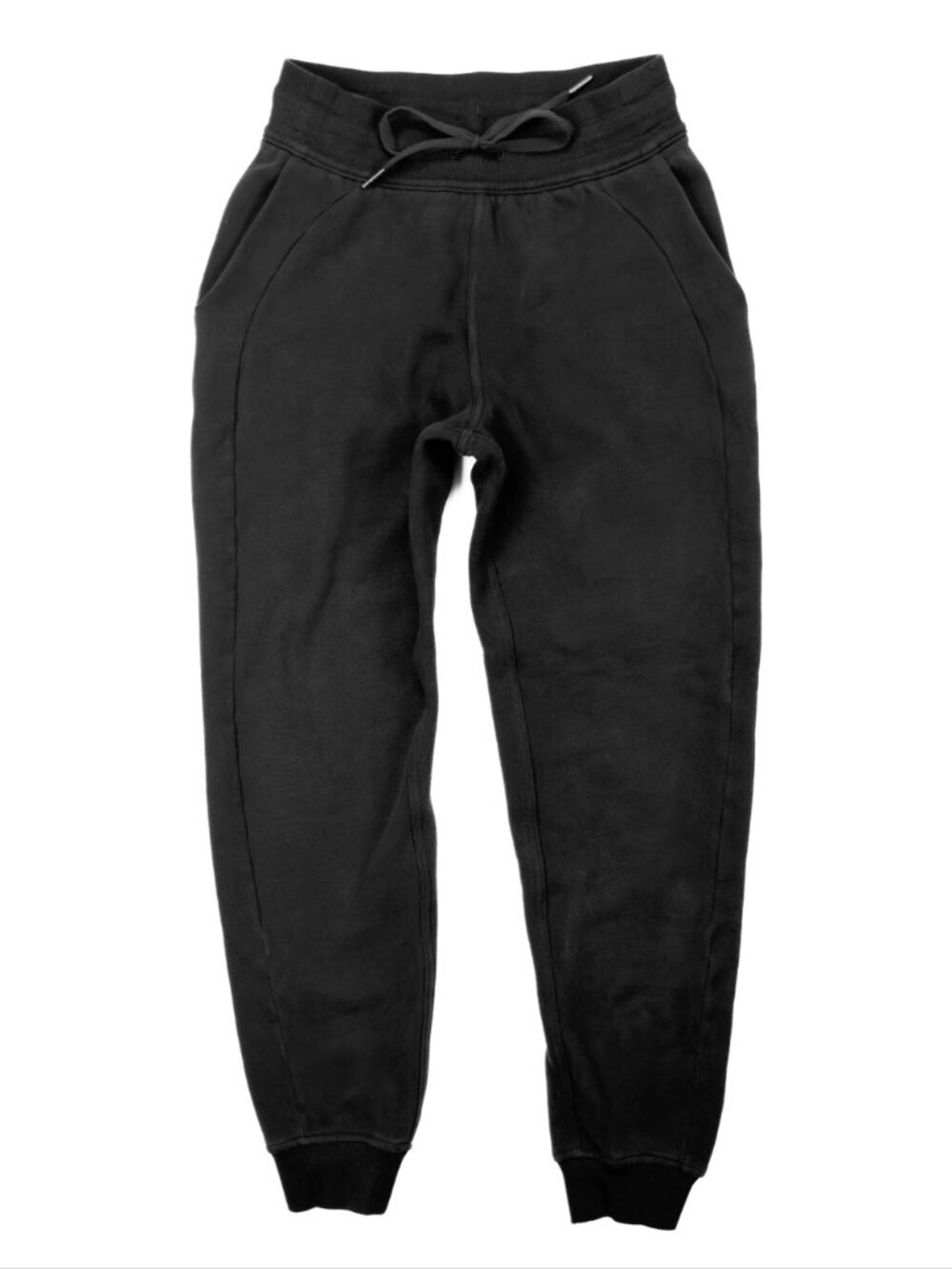 Lululemon Scuba Joggers Womens Size 4 Black Terry Pants W5CVA - Picture 12 of 12